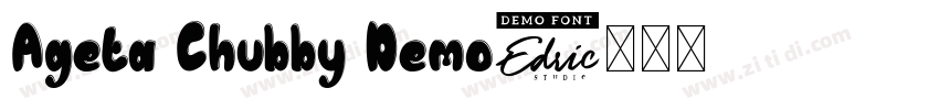 Ageta Chubby Demo字体转换